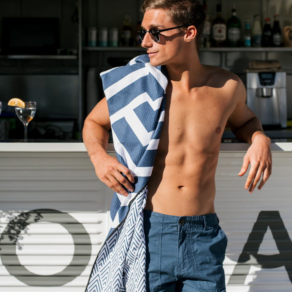The Surfers/ Navy - Sand Free Towel