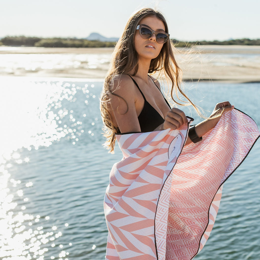 The Noosa - Coral - Sand Free Towel