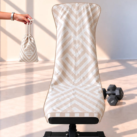 Reversible Hooded Gym Towel- Tri Neutral