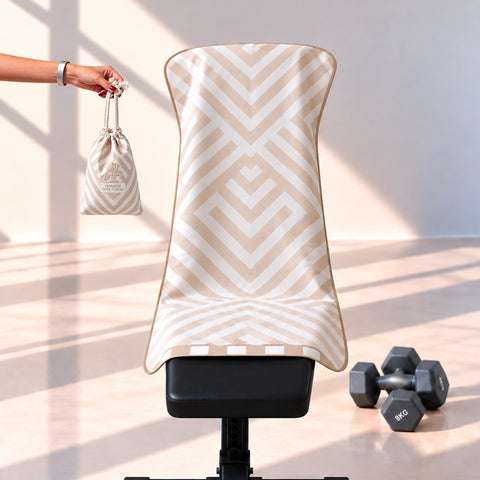 Reversible Hooded Gym Towel- Tri Neutral