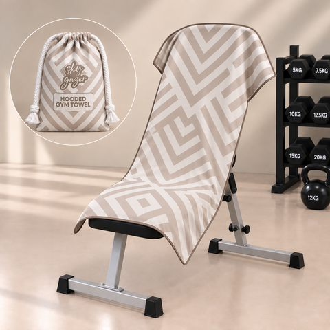 Hooded Gym Towel- Tri Neutral