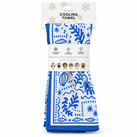 Cooling Towel- Santorini