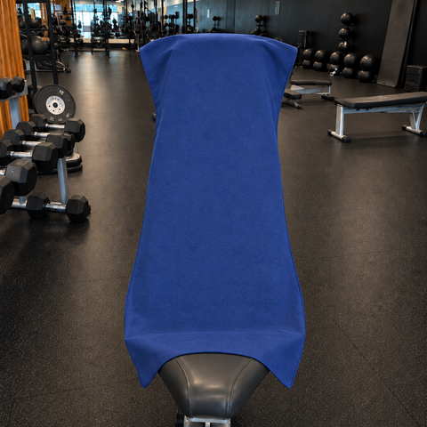 Reversible Hooded Gym Towel- Tri Blue