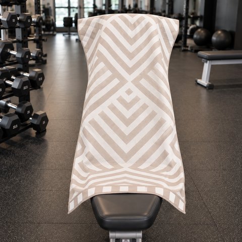 Reversible Hooded Gym Towel- Tri Neutral