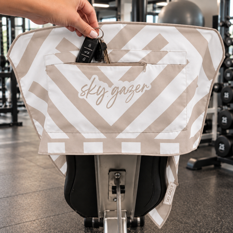 Reversible Hooded Gym Towel- Tri Neutral