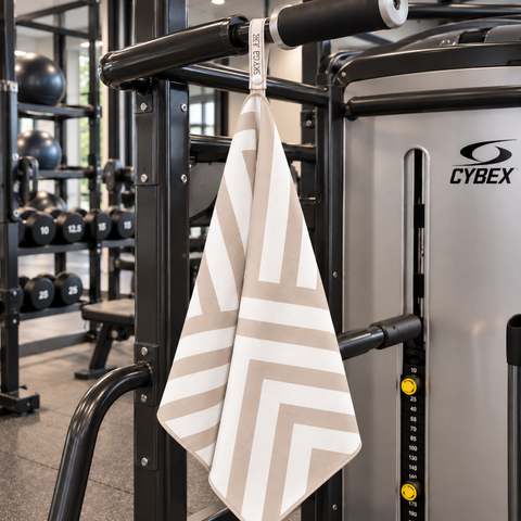 Reversible Hooded Gym Towel- Tri Neutral
