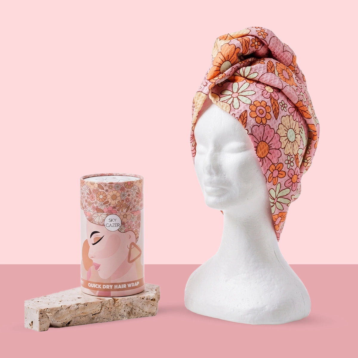 Quick Dry Hair Wrap- Flower Power