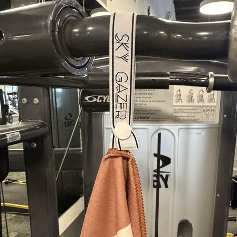 Reversible Hooded Gym Towel- Linea Mocha