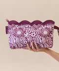 Scalloped Wet Bag- Berry Sunrise