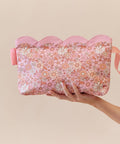 Scalloped Wet Bag- Flower Power