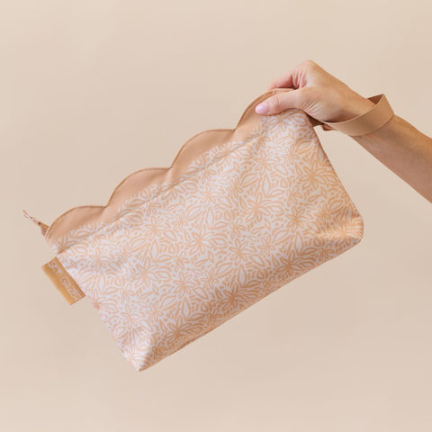Scalloped Wet Bag- Amber Bloom