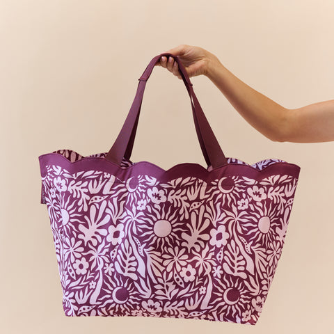 Scalloped Beach Bags