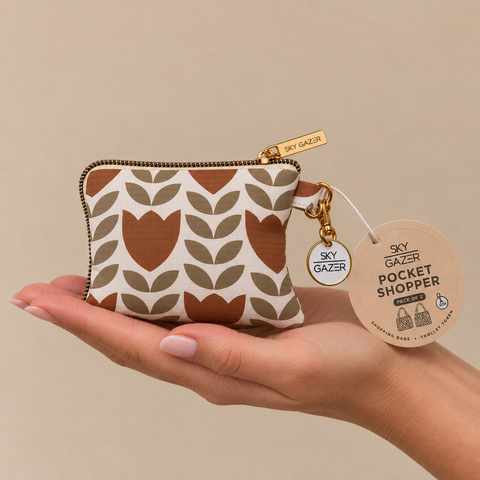 Pocket Shopper (Pack of 2)- Taupe
