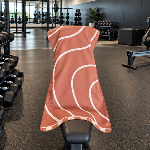 Reversible Hooded Gym Towel- Linea Mocha