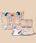 Sky Gazer beach bundle - tote bag and sand-free towel set in Yamba pattern