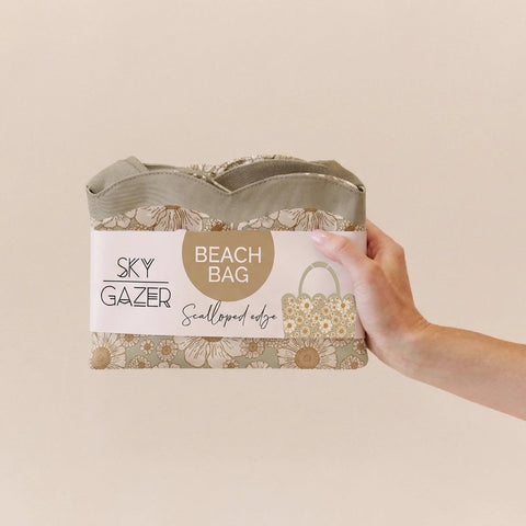 Scalloped Beach Bag- Casuarina