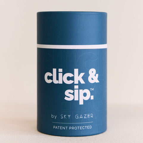 Sky Gazer Click & Sip insulated cup in Navy blue