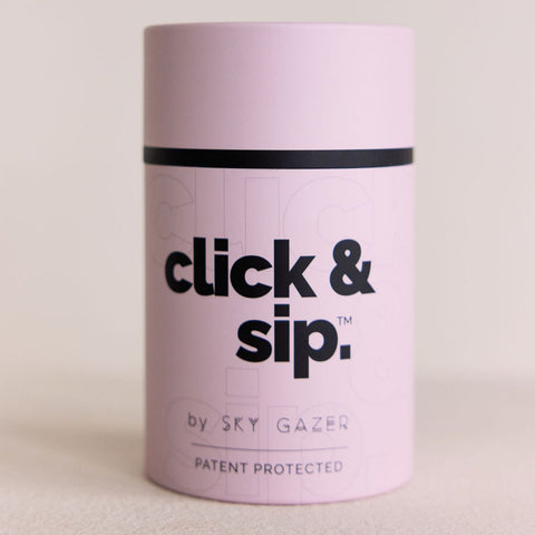 Sky Gazer Click & Sip insulated cup in Blush pink