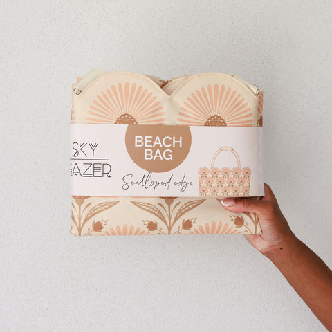 Scalloped Beach Bags