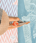 Sand Resistant, odourless, ultra-absorbent and quick dry, luxury beach towels.